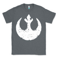 Charcoal Heather distressed rebel alliance symbol Classic Tee - artisFamous