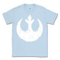Dusty Blue distressed rebel alliance symbol Classic Tee - artisFamous