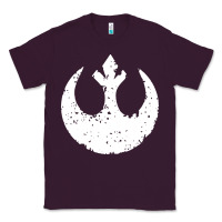 Plum distressed rebel alliance symbol Classic Tee - artisFamous