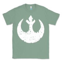 Sage distressed rebel alliance symbol Classic Tee - artisFamous