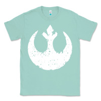 Seafoam distressed rebel alliance symbol Classic Tee - artisFamous