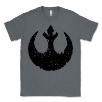 Charcoal Heather distressed rebel alliance symbol Classic Tee - artisFamous