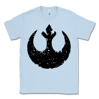 Dusty Blue distressed rebel alliance symbol Classic Tee - artisFamous