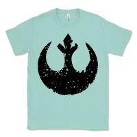 Seafoam distressed rebel alliance symbol Classic Tee - artisFamous