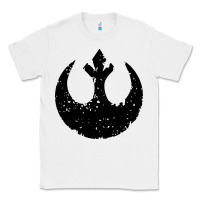 White distressed rebel alliance symbol Classic Tee - artisFamous