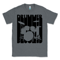 Charcoal Heather vintage retro drummer Classic Tee - artisFamous