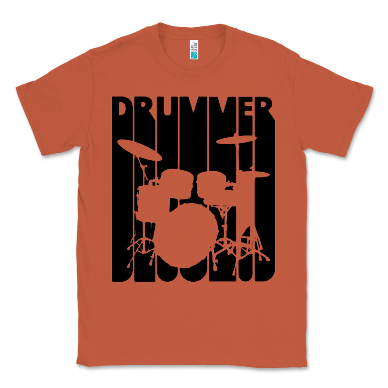 Vintage Retro Drummer Classic Tee by artisFamous | Teevron