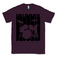 Plum vintage retro drummer Classic Tee - artisFamous
