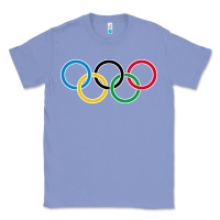 Colony Blue Olympic Rings Classic Tee - artisFamous