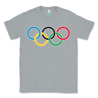 Heather Grey Olympic Rings Classic Tee - artisFamous