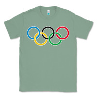 Sage Olympic Rings Classic Tee - artisFamous