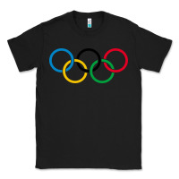 Black Olympic Rings Classic Tee - artisFamous