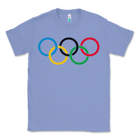 Colony Blue Olympic Rings Classic Tee - artisFamous