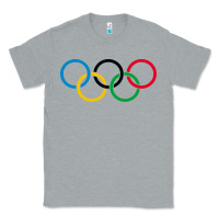 Heather Grey Olympic Rings Classic Tee - artisFamous