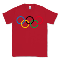 Red Olympic Rings Classic Tee - artisFamous