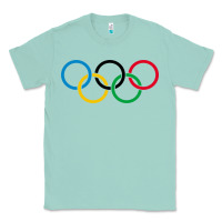Seafoam Olympic Rings Classic Tee - artisFamous