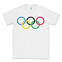 White Olympic Rings Classic Tee - artisFamous