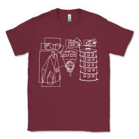 Burgundy modest Classic Tee - artisFamous