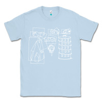 Dusty Blue modest Classic Tee - artisFamous