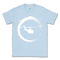 Dusty Blue helicopter Classic Tee - artisFamous