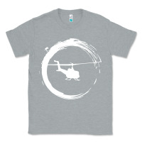 Heather Grey helicopter Classic Tee - artisFamous