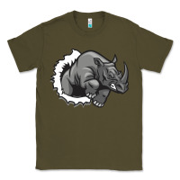 Army Green Rhino Classic Tee - artisFamous