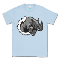 Dusty Blue Rhino Classic Tee - artisFamous