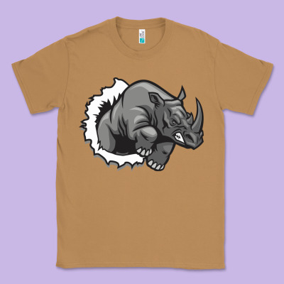 Rhino Classic Tee Designed By Artisfamous