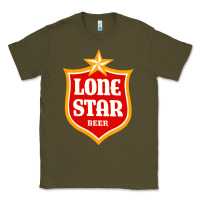 Army Green lone star beer Classic Tee - artisFamous