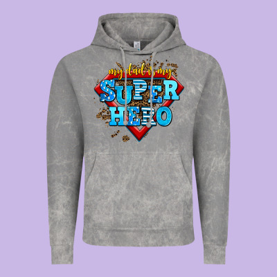 My Dad Is My Super Hero Vintage Hoodie Designed By Adodesignshop