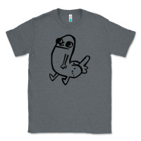 Charcoal Heather Dickbutt Classic Tee - artisFamous