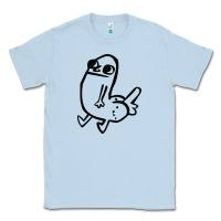 Dusty Blue Dickbutt Classic Tee - artisFamous