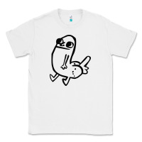 White Dickbutt Classic Tee - artisFamous