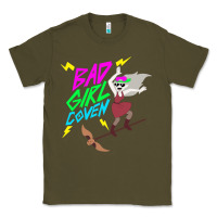 Army Green BAD GIRL COVEN - THE OWL HOUSE Classic Tee - artisFamous