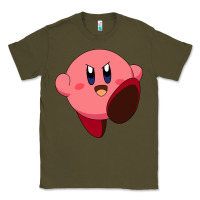 Army Green Kirby's Adventure Classic Tee - artisFamous