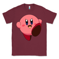 Burgundy Kirby's Adventure Classic Tee - artisFamous