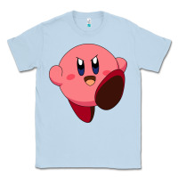 Dusty Blue Kirby's Adventure Classic Tee - artisFamous