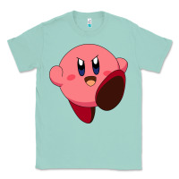 Seafoam Kirby's Adventure Classic Tee - artisFamous