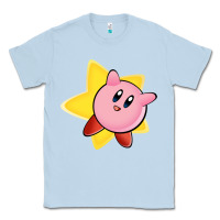 Dusty Blue Kirby's Adventure Classic Tee - artisFamous