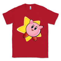 Red Kirby's Adventure Classic Tee - artisFamous