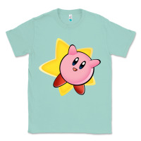 Seafoam Kirby's Adventure Classic Tee - artisFamous