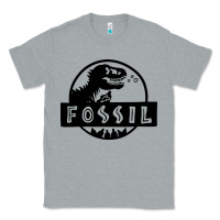 Heather Grey fossil dinosaur  wild life Classic Tee - artisFamous