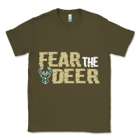 Army Green fear the deer Classic Tee - artisFamous