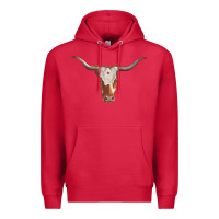 Cardinal longhorn cow head Premium Hoodie - RanaPortraitStore