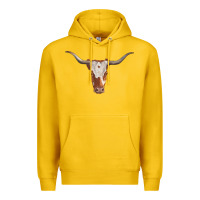Lemon longhorn cow head Premium Hoodie - RanaPortraitStore