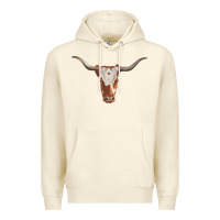 Sandshell longhorn cow head Premium Hoodie - RanaPortraitStore