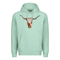 Seafoam longhorn cow head Premium Hoodie - RanaPortraitStore