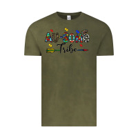 Vintage Olive au some tribe Vintage Tee - CowhideDigitalArt