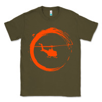 Army Green helicopter Classic Tee - artisFamous