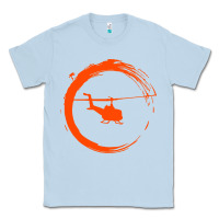 Dusty Blue helicopter Classic Tee - artisFamous